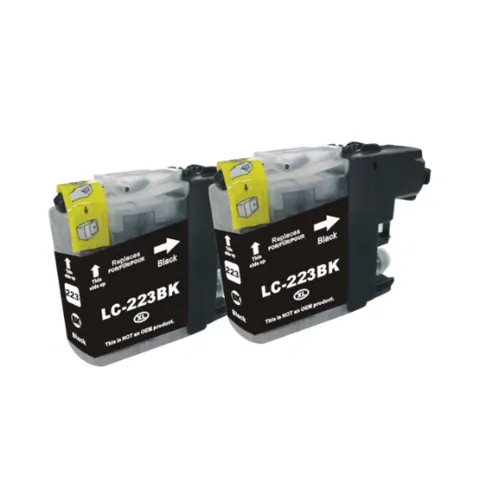 Kompatibel zu Brother LC-223BK Tinte Black 2 Stk.