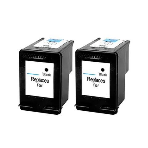 Kompatibel zu HP 62 XL Tinten Schwarz 2 Stk.