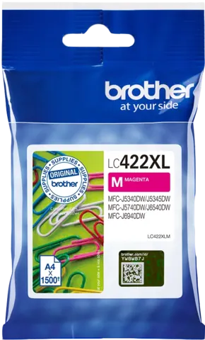 Original Brother LC422XLM (LC-422XLM) Druckerpatrone Magenta