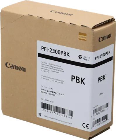Original Canon PFI-2300pbk (5277C001) Schwarz Tintenpatrone (Foto)