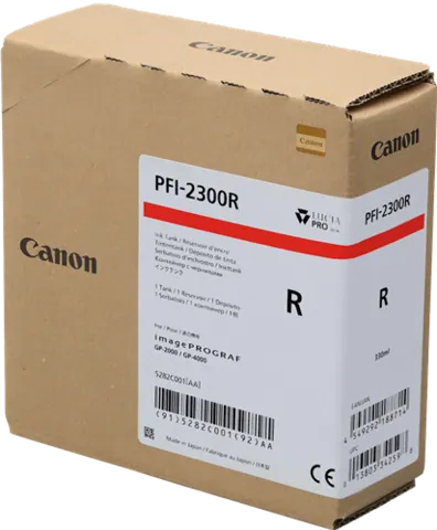 Original Canon PFI-2300r (5282C001) Rot Tintenpatrone