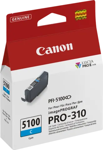 Original Canon PFI-5100c / 6953C001 Druckerpatrone Cyan