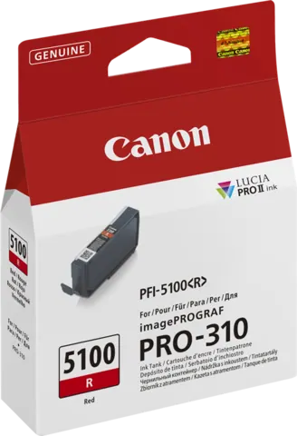 Original Canon PFI-5100r / 6958C001 Druckerpatrone Rot