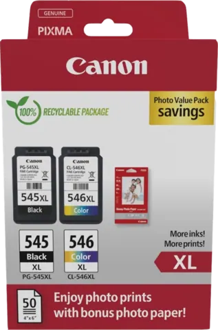 Original Canon PG-545XL/CL-546XL Druckerpatronen Multipack