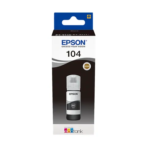 Original Epson 104 (C13T00P140) Nachfülltinte Schwarz