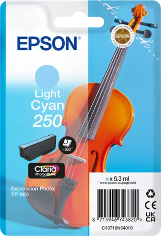 Original Epson 250 / C13T16N54010 Druckerpatrone Light Cyan