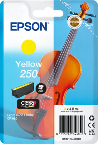 Original Epson 250 / C13T16N44010 Druckerpatrone Gelb