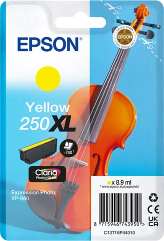 Original Epson 250 XL / C13T16P44010 Druckerpatrone Gelb