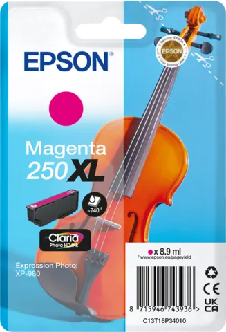 Original Epson 250 XL / C13T16P34010 Druckerpatrone Magenta
