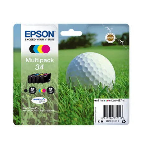 Original Epson 34 / T3466 (C13T34664010) Tinten Multipack
