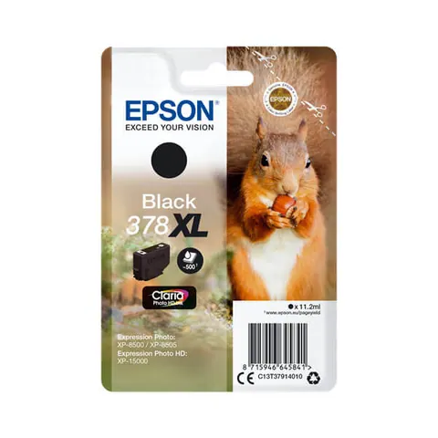 Original Epson 378XL (C13T37914010) Tinten Patrone Black