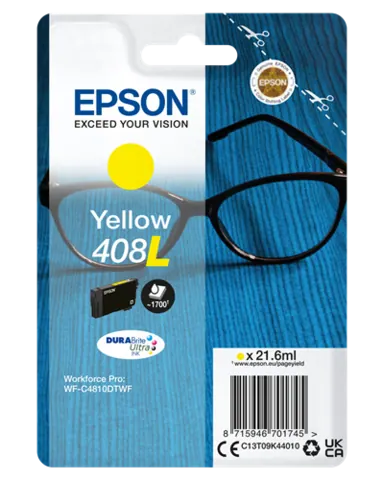Original Epson 408L (C13T09K44010) Gelb Tintenpatrone DURABrite