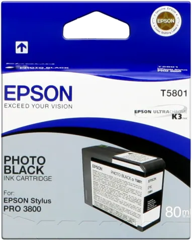 Original Epson T5801 Druckerpatrone Schwarz (Foto) C13T580100