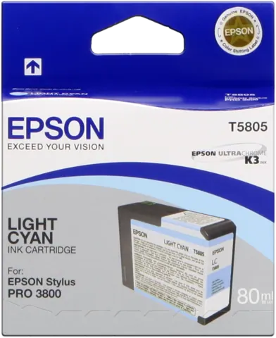 Original Epson T5805 Druckerpatrone Cyan (hell) C13T580500