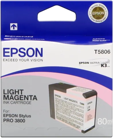 Original Epson T5806 Druckerpatrone Magenta (hell) C13T580600