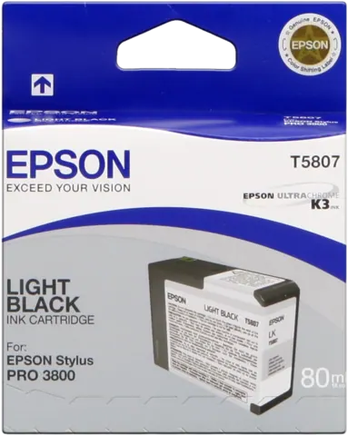 Original Epson T5807 Druckerpatrone lightblack C13T580700