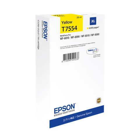 Original Epson (C13T755440) T7554 Tinte Yellow