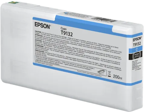Original Epson T9132 (C13T913200) Cyan Tintenpatrone