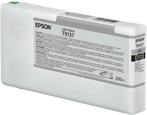 Original Epson T9137 (C13T913700) Light Schwarz Tintenpatrone