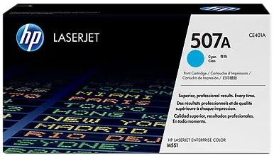 Original HP CE401A (507A) Toner Cyan
