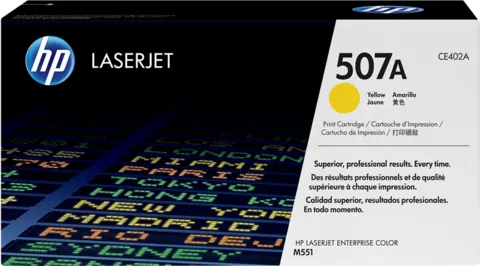 Original HP CE402A (507A) Toner Yellow