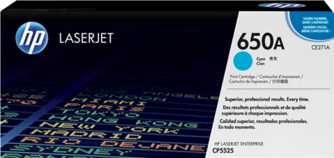 Original HP CE271A (650A) Toner Cyan