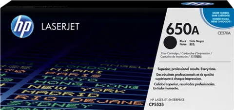 Original HP CE270A (650A) Toner Schwarz