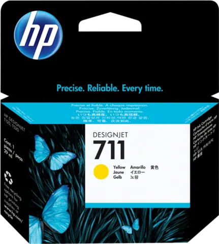 Original HP 711 Gelb Tintenpatrone (CZ132A)