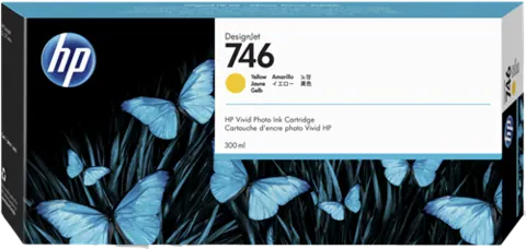 Original HP TintenpatroneP2V79A 746 Gelb
