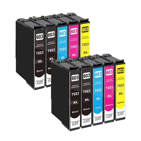 Alternativ zu Epson 603XL Tintenpatronen Multipack 4BK,2C,2M,2Y (10 Stk.)