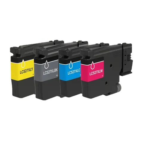Kompatibel zu Brother LC 527 XL Druckerpatrone Schwarz/ Cyan/ Magenta/ Gelb Multipack