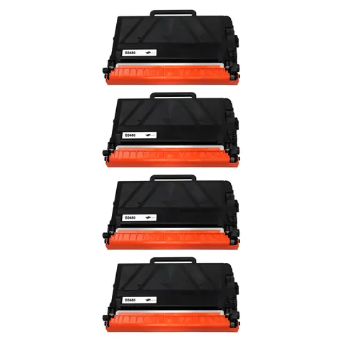 Kompatibel zu Brother TN-3480 Toner Black Spar-Set (4 Stk.)