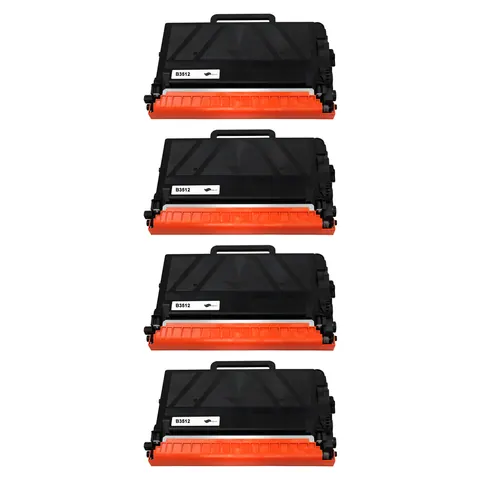 Kompatibel zu Brother TN-3512 Toner Black Spar-Set (4 Stk.)