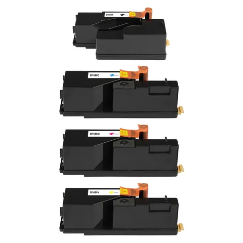 Kompatibel zu Dell 593-11130 (C1660) Toner Spar-Set (4 Stk.)