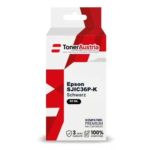Kompatibel zu Epson SJIC36P-K (C13T44C140) Druckerpatrone Schwarz