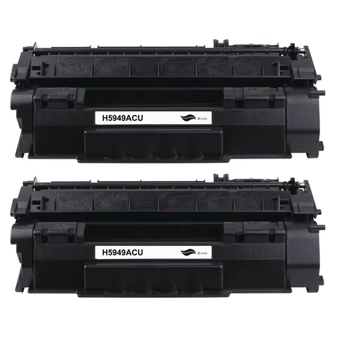 Kompatibel zu HP 49A (Q5949A) / 53A (Q7553A) Canon 708 Toner Black Spar-Set (2 Stk.)