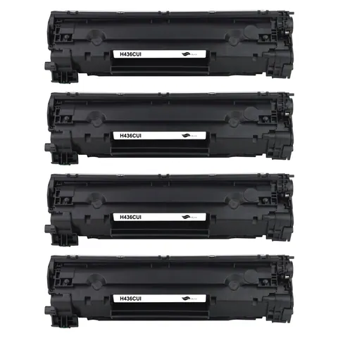 Kompatibel zu HP CB436A Toner Black Spar-Set (4 Stk.)