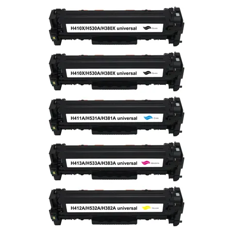 Kompatibel zu HP CC530A / 304A Toner Spar-Set (5 Stk.)