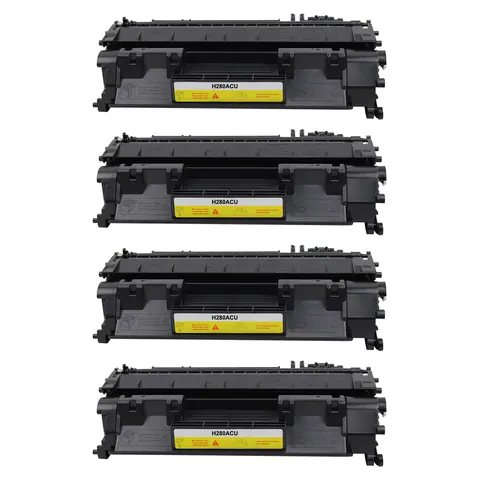 Kompatibel zu HP CF280A / 80A  Toner Black Spar-Set (4 Stk.)