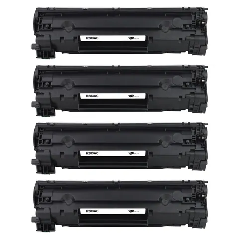 Kompatibel zu HP CF283X / 83X  Toner Black Spar-Set (4 Stk.)