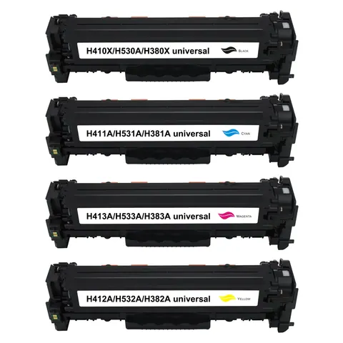 Kompatibel zu HP CF380A / 312X Toner Spar-Set (4 Stk.)