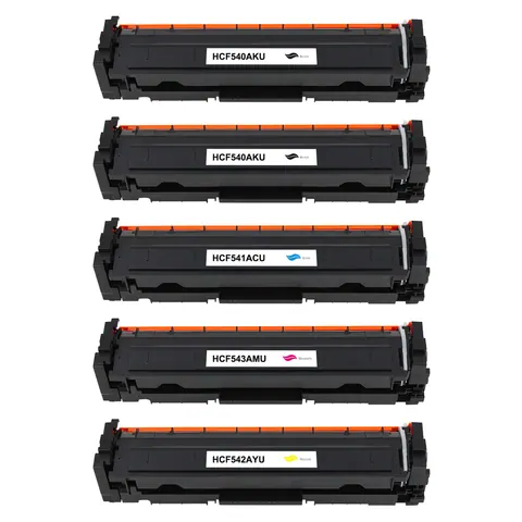 Kompatibel zu HP CF540X/203X - CF540A/203A Toner Spar-Set (5 Stk.)