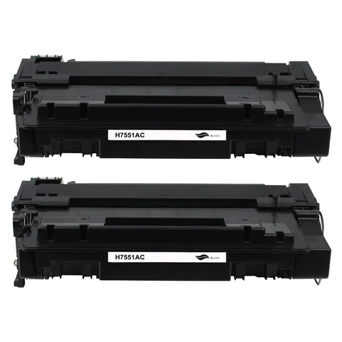 Kompatibel zu HP Q7551X Toner Black Spar-Set (2 Stk.)