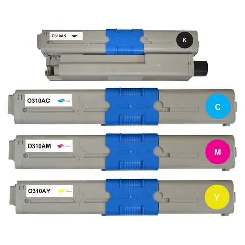 Kompatibel zu OKI (44469803 - 444697049) C310 Toner Spar-Set 4 Stk.