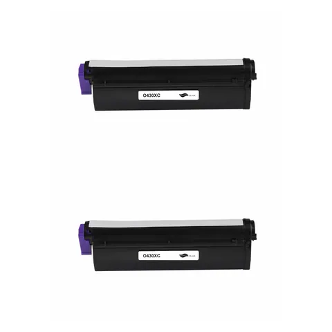 Kompatibel zu OKI-B430 (43979202) Toner Black Spar-Set 2 Stk.