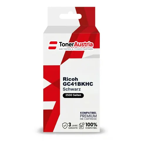 Kompatibel zu Ricoh GC41BKHC Gel Patrone Schwarz (405761)