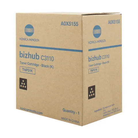 Original Konica Minolta A0X5155 (TNP51K) Toner Schwarz