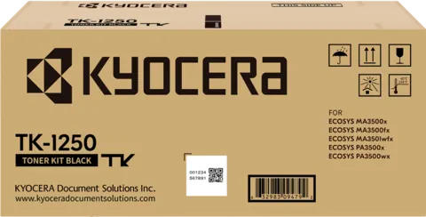 Original Kyocera TK-1250 / 1T0C3H0NL0 Toner Schwarz