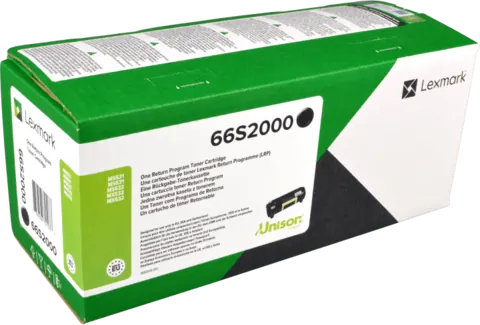 Original Lexmark 66S2000 Toner Schwarz