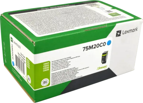Original Lexmark 75M2XC0 / CS632/CX635 Toner Cyan